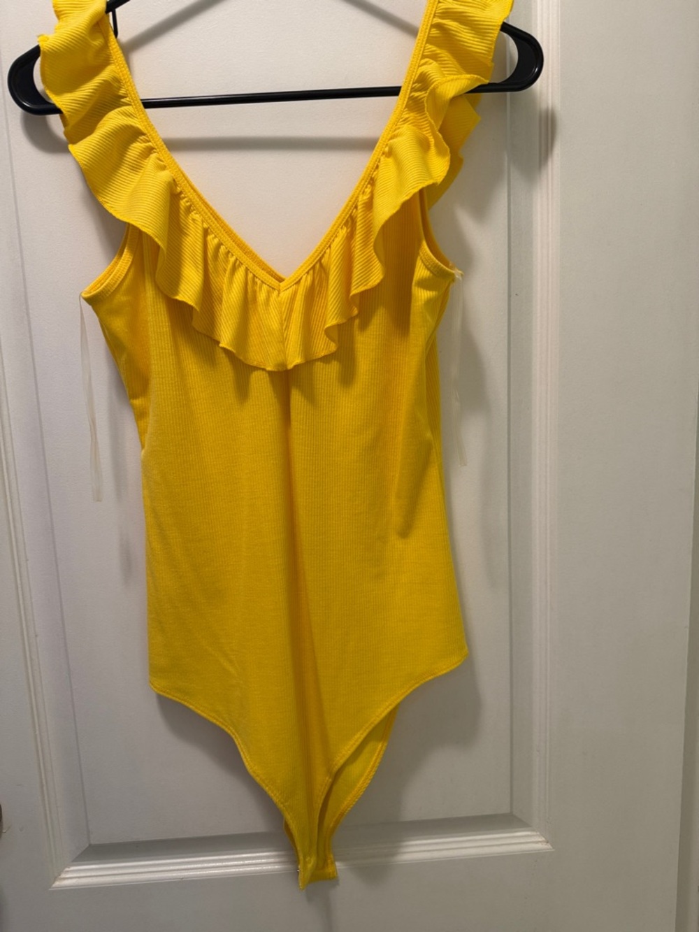 Socialite Bright Yellow Ruffle One-Piece